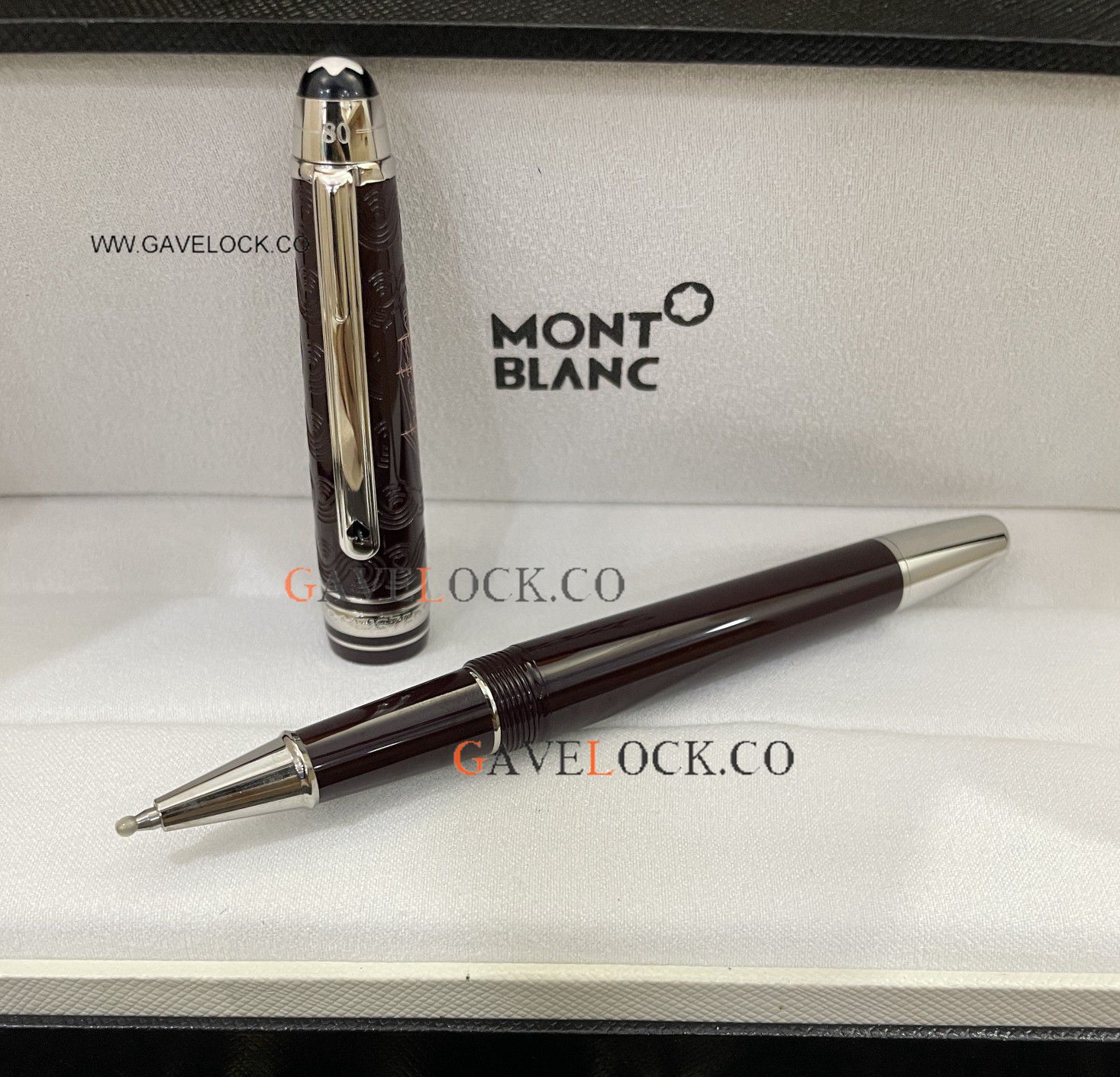 Knockoff Montblanc Meisterstück 80 Days Classique Dark Red Rollerball 145